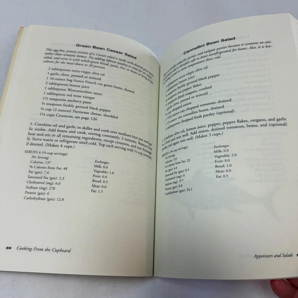 Cooking from the Cupboard Jeanne Jones Low-Fat Recipes Cookbook 1995 1st Edition